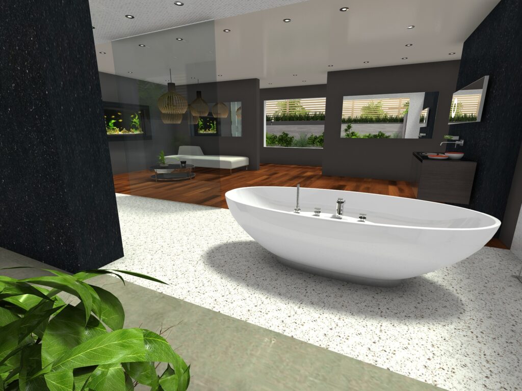 Large master bathroom design idea