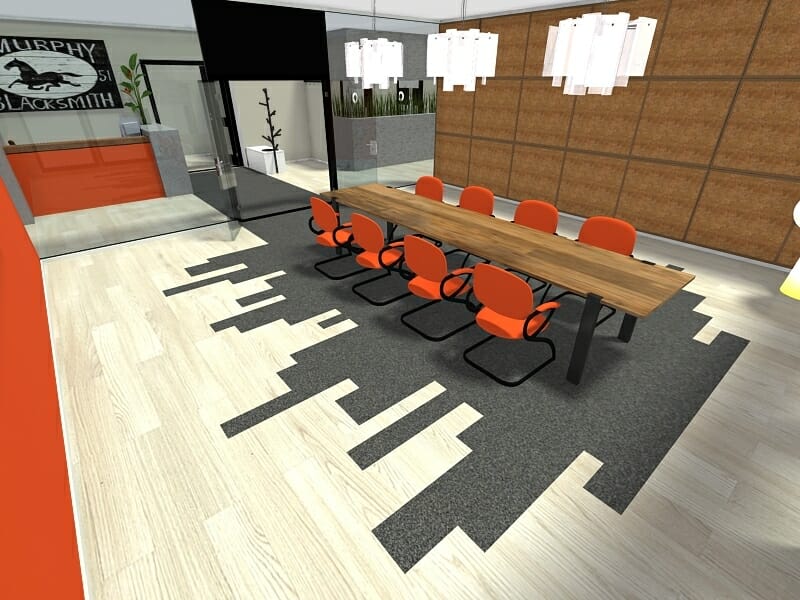 RoomSketcher Office 3D Photo corporate commercial design