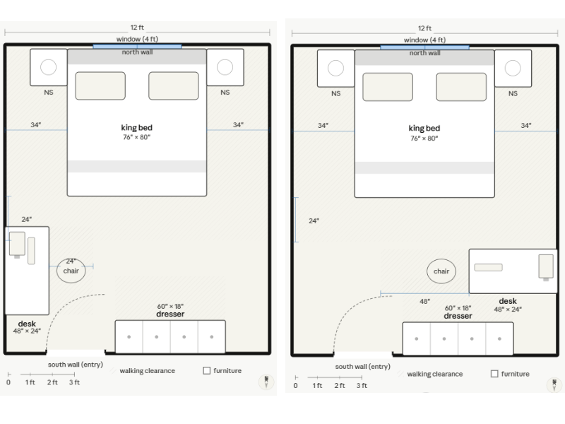 The third and fourth attempts at fixing a floor plan created by the AI Claude.