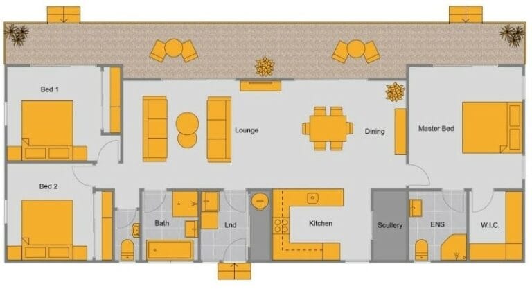 Popular Three Bedroom Apartment Floor Plans