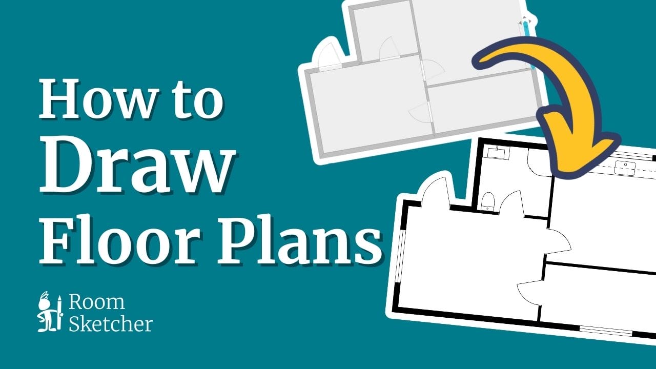 How to draw floor plans video tutorial thumbnail.