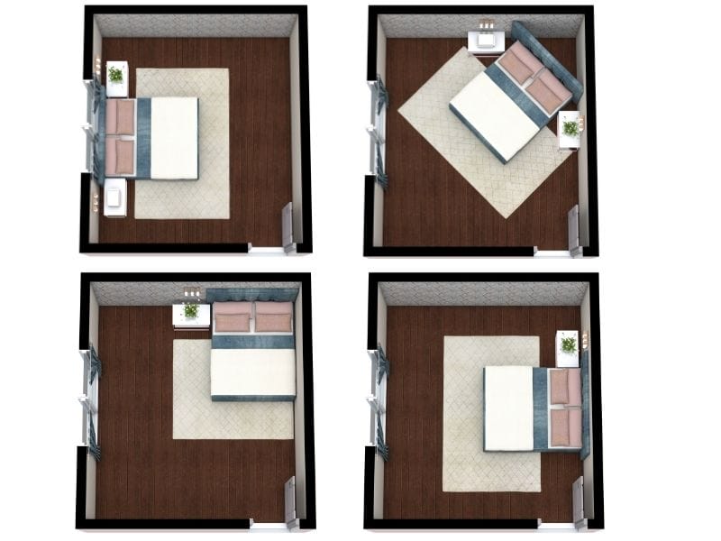 Bedroom Top View Layout