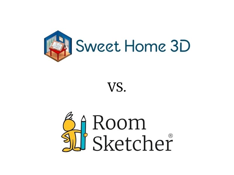 Sweet Home 3D logo vs. RoomSketcher logo.
