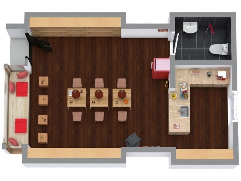 Coffee shop floor plan