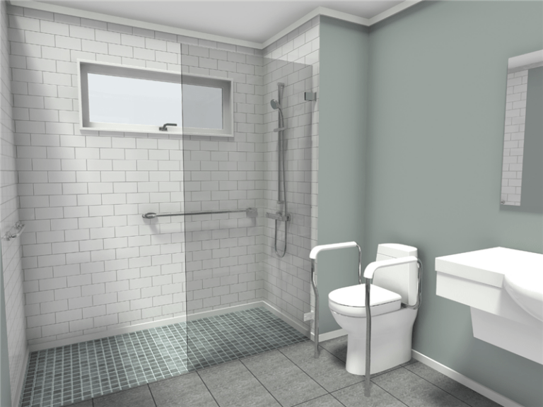Design a Wheelchair Accessible Senior Bathroom Floor Plan