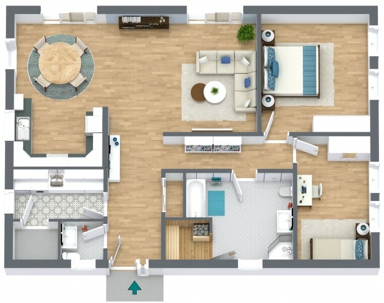 Create 2D & 3D floor plans for free with Floorplanner