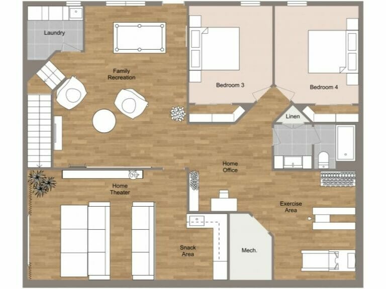 How to Create a Great Living Space for a Finished Basement Layout