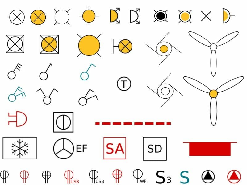 New Electrical Symbols For Floor Plans RoomSketcher