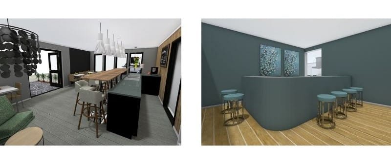 Restaurant mit Barbereich – Beispiel für funktionale Grundrisse für Restaurants