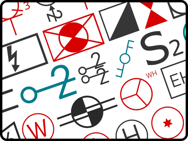 Einige der jetzt in RoomSketcher verfügbaren elektrischen Symbole für bessere Elektro-Grundrisse
