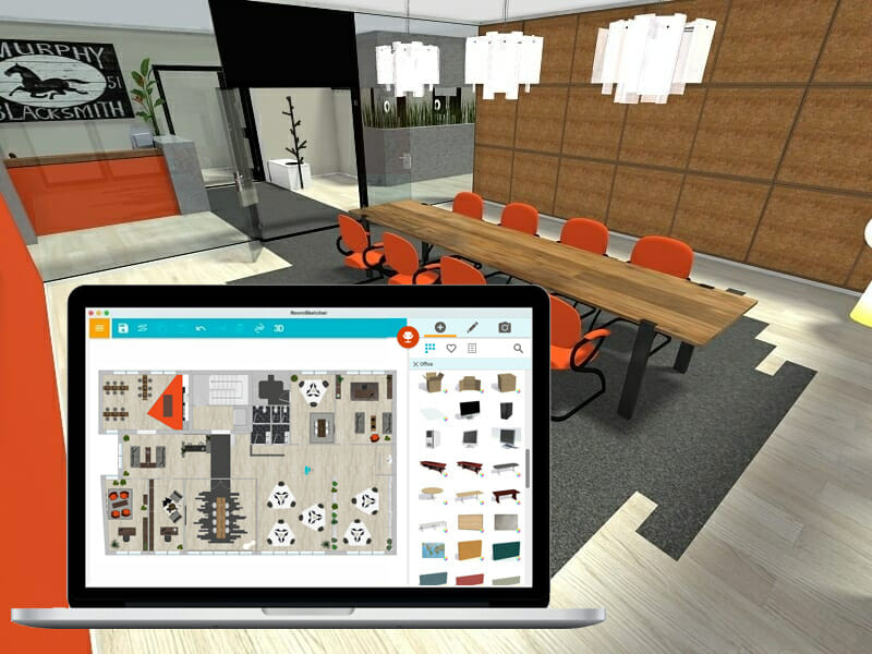 3D Photo with macbook RoomSketcher